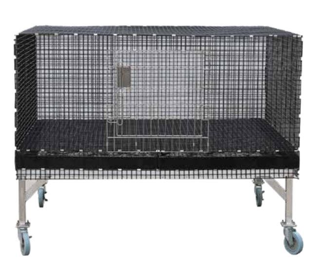CAGE ALUM BASE W/WHEELS