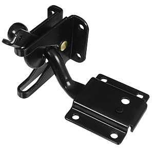 BLACK STEEL SELF-ADJUSTING LATCH