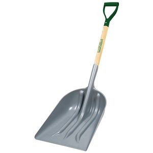 D-GRIP WOOD HANDLE POLY SCOOP SHOVEL