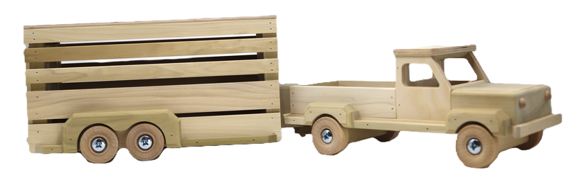 OWL PICKUP TRUCK & HORSE TRAILER