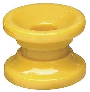 YELLOW CORNER POST DONUT INULATOR PK OF 10