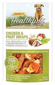 HEALTHFULS CHICKEN & FRUIT WRAPS DOG TREATS