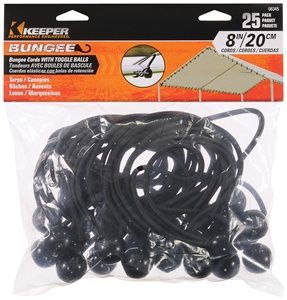 8" 25 PC BUNGEE BALL CORD