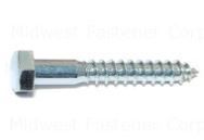 3/8 X 2-1/2" ZINC HEX LAG SCREW EA