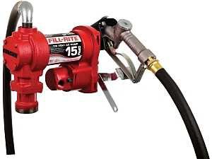 FUEL PUMP 115 V -15 GPM W/HOSE & MANUAL NOZZLE