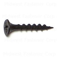 6 X 1 BLACK PHOSPHATE COARSE PHILLIPS BUGLE DRYWALL SCREWS EA