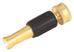 3-3/4" BRASS ADJUSTABLE HOSE NOZZLE
