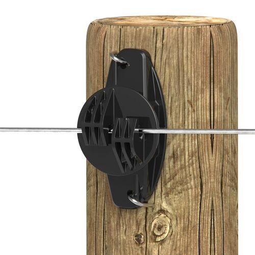 WOOD POST CLAW INSULATOR BLACK