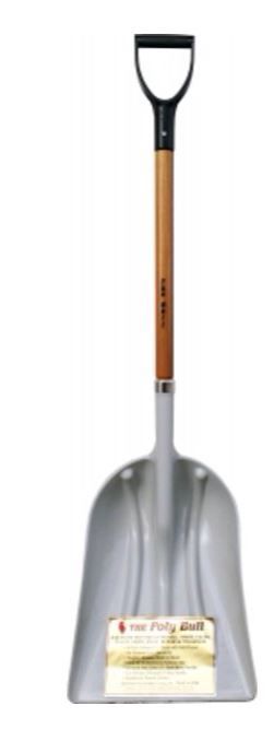 POLY SHOVEL W/ALUMINUM BLADE