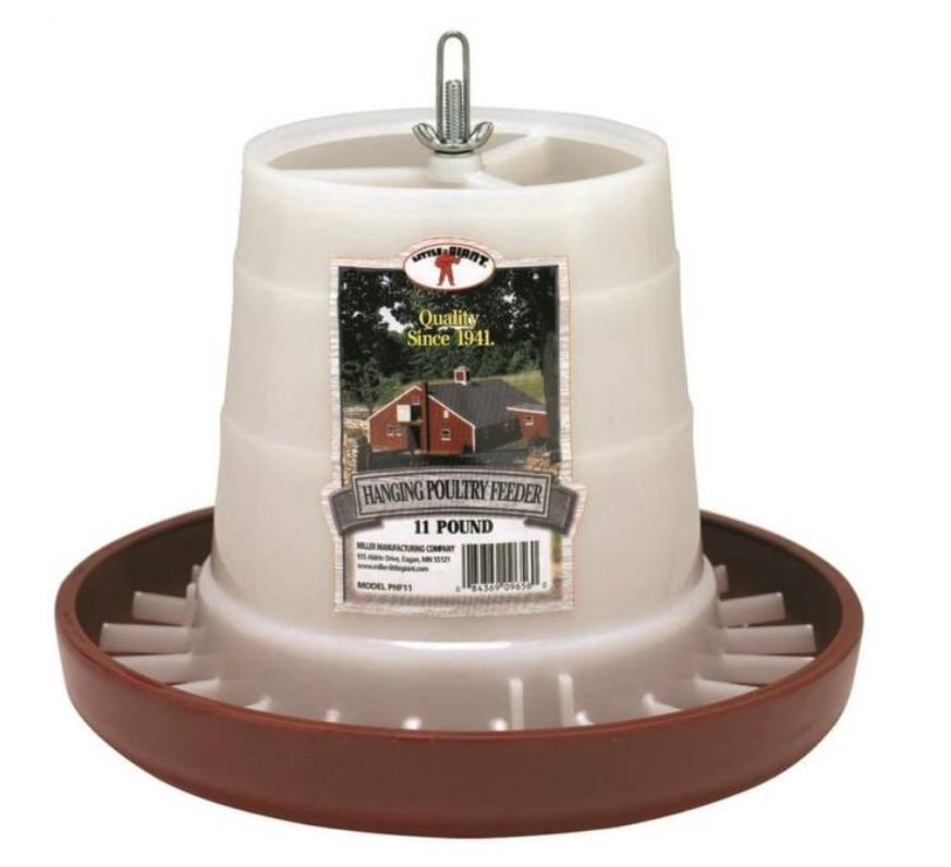 11 LB HANGING PLASTIC POULTRY FEEDER