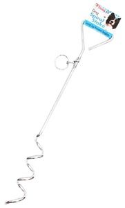 18" STEEL SPIRAL TIE-OUT STAKE