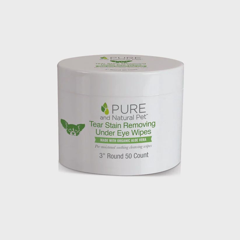PURE & NATURAL PET TEAR STAIN REMOVING UNDER-EYE WIPES