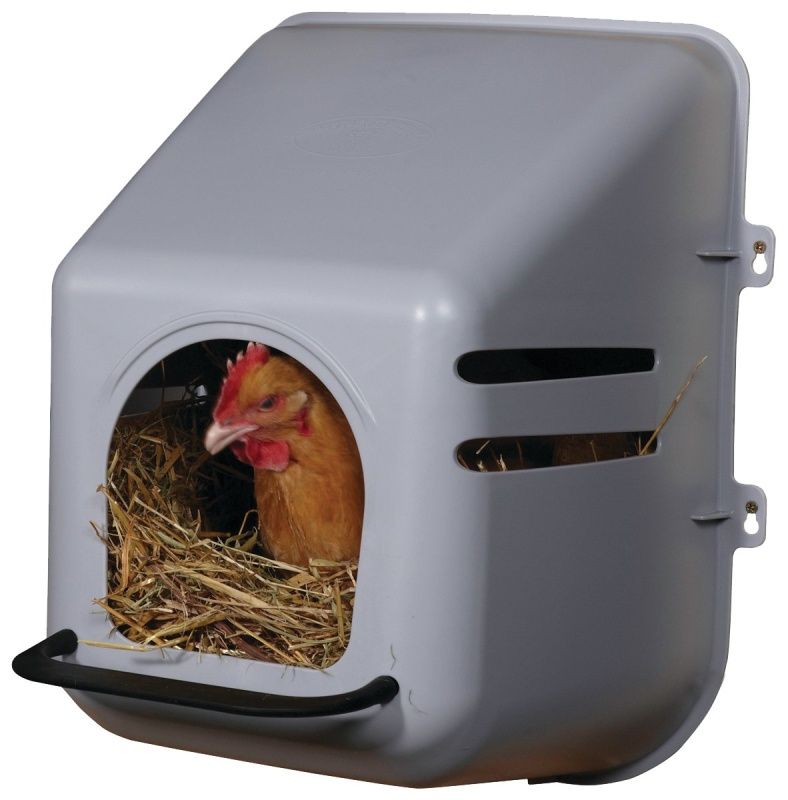 GRAY PLASTIC NESTING BOX