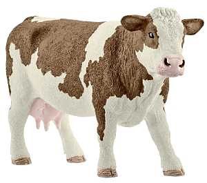 SCHLEICH SIMMENTAL COW