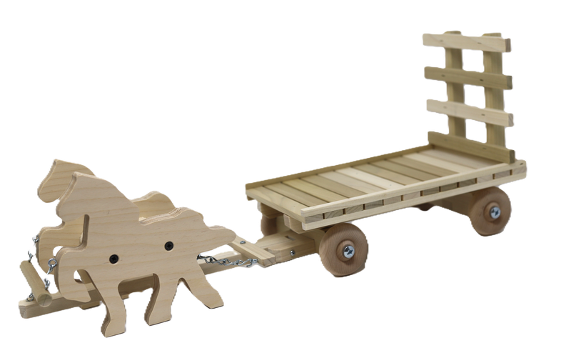 OWL WAGON W/HORSES
