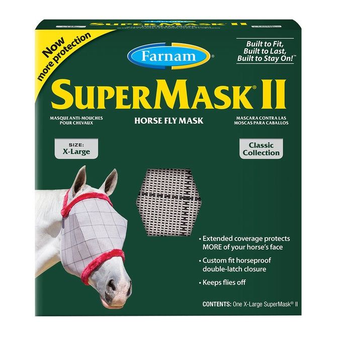 SUPERMASK II FLY MASK W/O EARS XL
