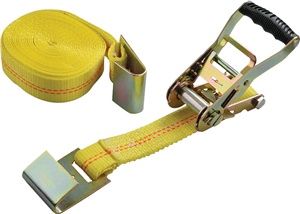 2" X 27' FLAT HOOK END RATCHET TIEDOWN