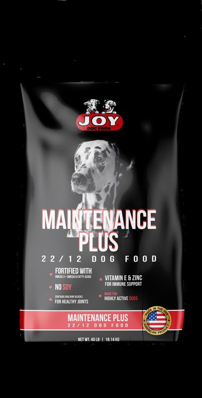 JOY DOG FOOD-MAINTENANCE PLUS 22/12-40LBS