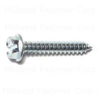 8 X 1 ZINC SLOTTED HEX WASHER SHEET METAL SCREWS