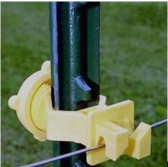 INSULATOR T-POST SCREW/YELLOW PK OF 25