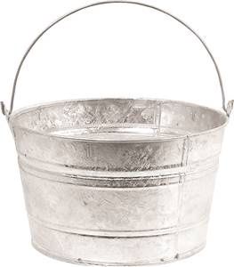 4-1/4 GAL METAL SCRUB PAIL