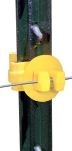 YELLOW T-POST SNUG-FITTING INSULATOR
