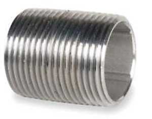 FUEL - 3/4" NIPPLE CLOSE STAINLESS