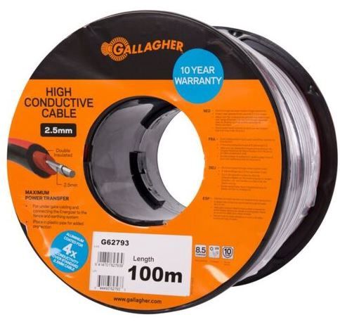 GALLAGHER HIGH CONDUCTIVE CABLE (UNDER GATE)