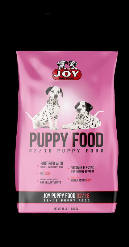 JOY DOG FOOD-PUPPY FOOD 32/18- 15LBS