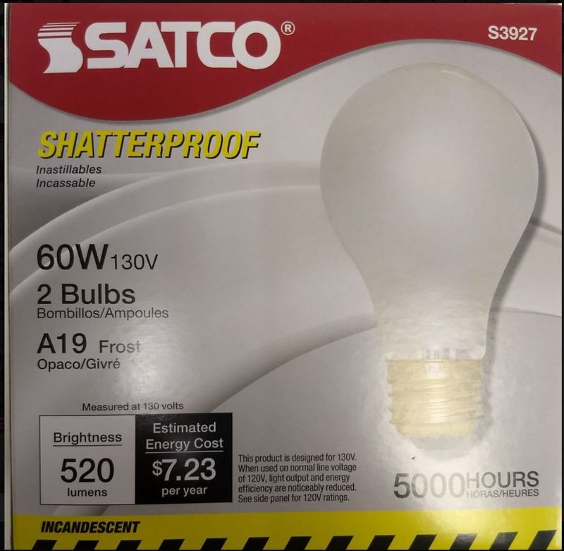 HEATER BULB SHATTERPROOF (PAIR)