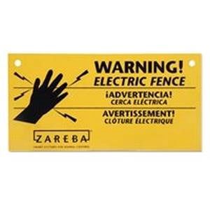 ELECTRIC FENCE WARNING SIGN
