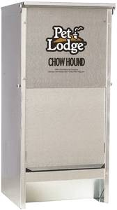 GALVANIZED CHOW HOUND DOG FEEDER
