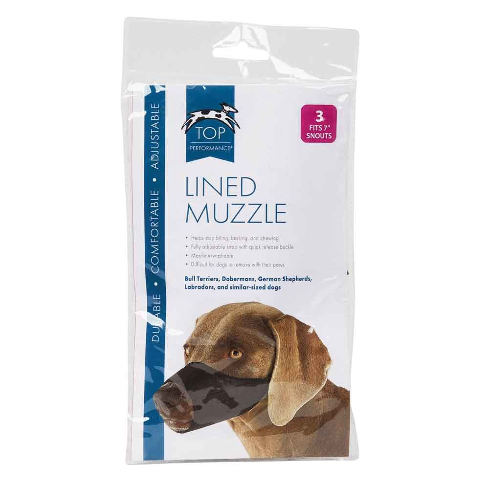 NYLON BLACK DOG MUZZLE