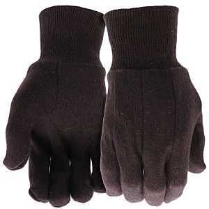 JERSEY GLOVE BROWN, Size: LARGE