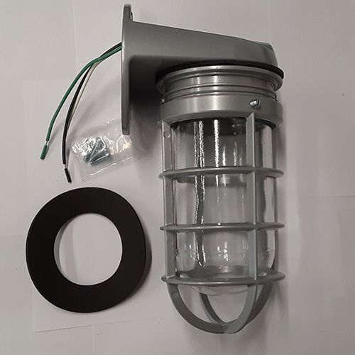 BWF Deck Lights VWG-01-CG, Right Angle, With Glass Globe, Cast Guard, No Box