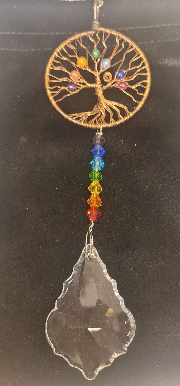 Capteur de lumière arbre de vie 7 chakras