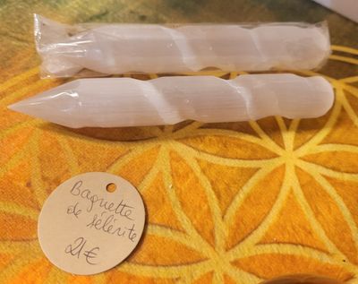 Baguette de sélénite Baguette de sélénite