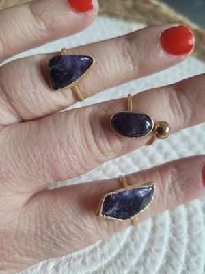 Bague fine améthyste Bague fine améthyste