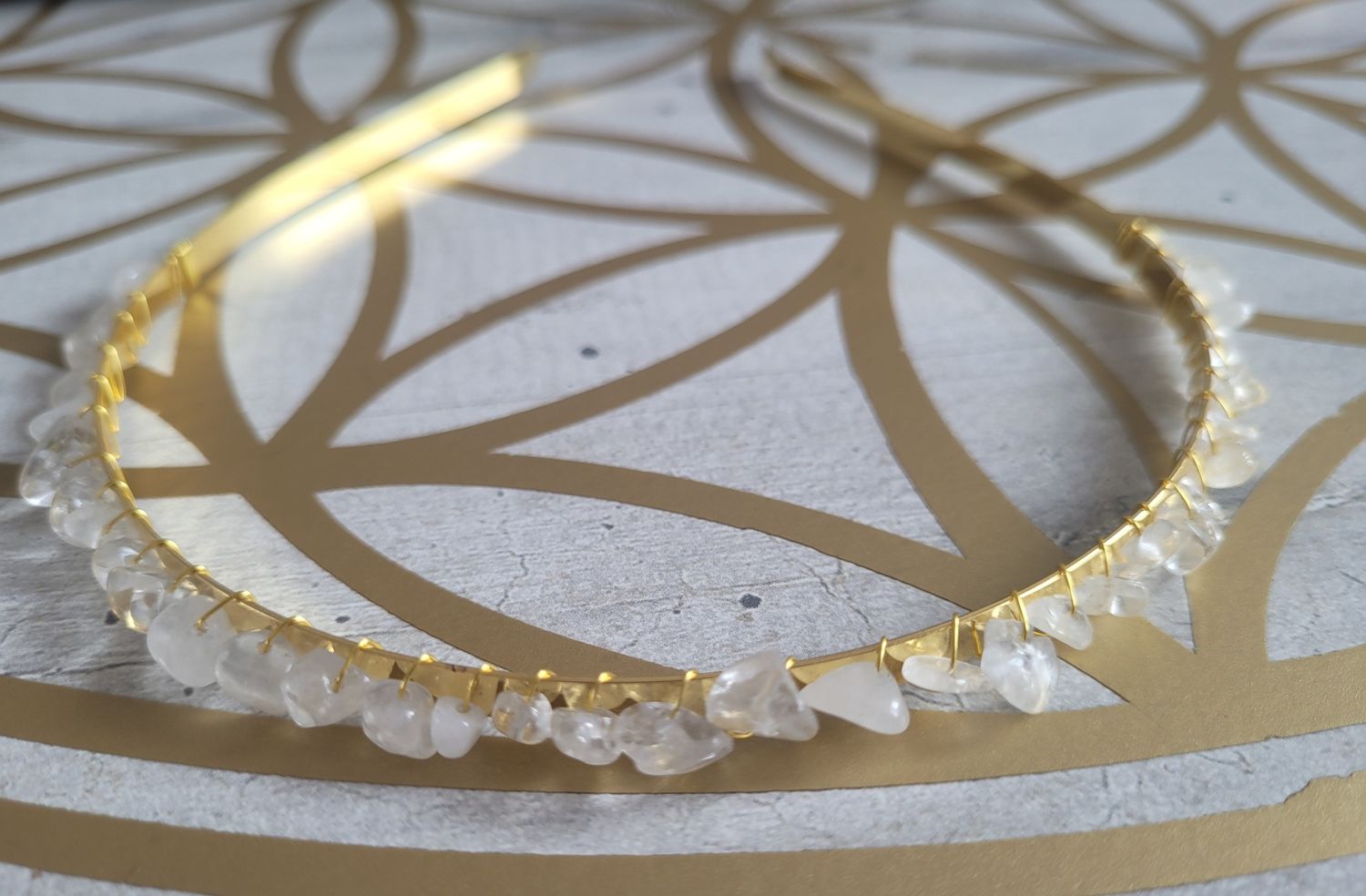 Diadème cristal de roche