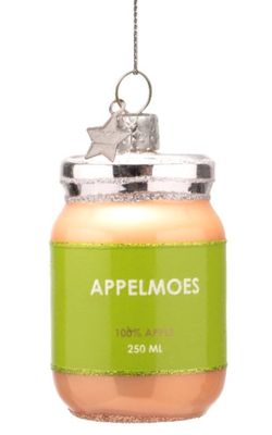Ornament glass appelmoes H7cm