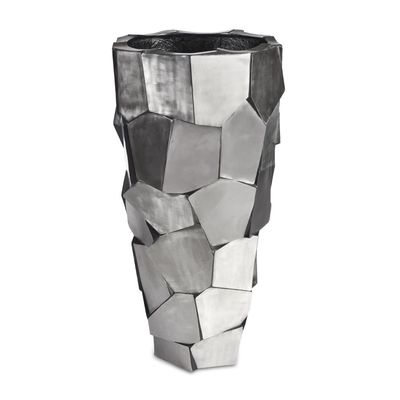 Palawan Vase Silver H110 D55 cm