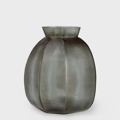 Guaxs Vase Karakol Round | Indigo / Smoke grey