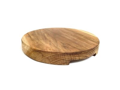 Teak Plateau With Grip d30h4cm