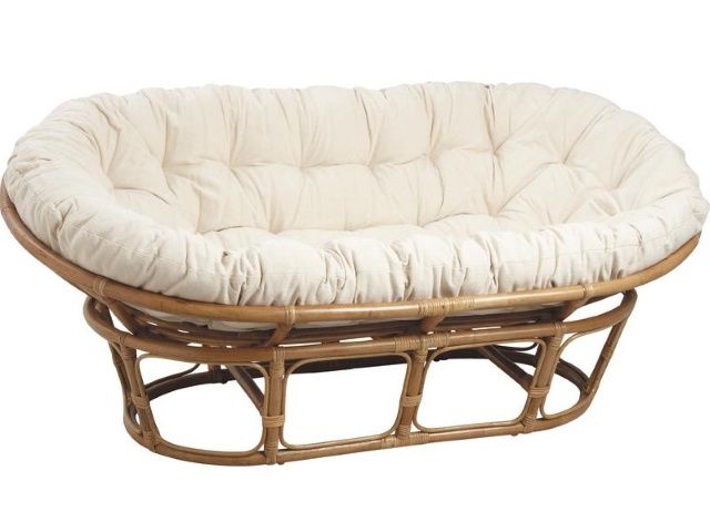 Bank Mamasan Rotan Bruin 180x110cm