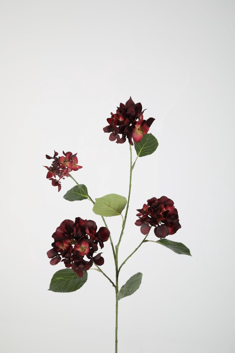 Hydrangea Spray 80cm Bordeaux