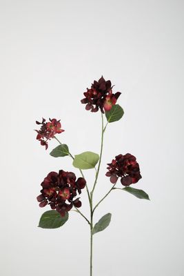 Hydrangea Spray 80cm Bordeaux
