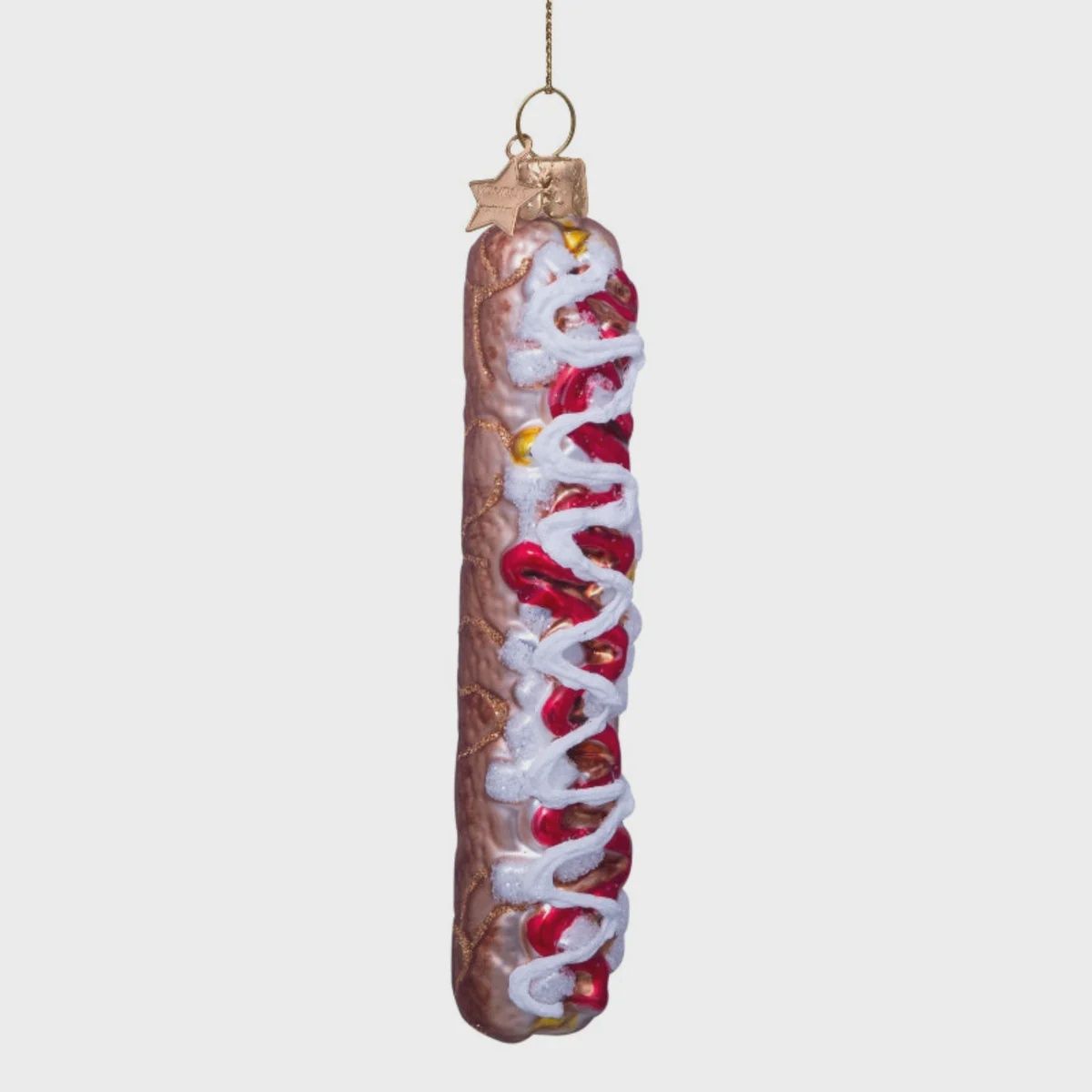 Ornament glass frikandel speciaal H10cm w/box