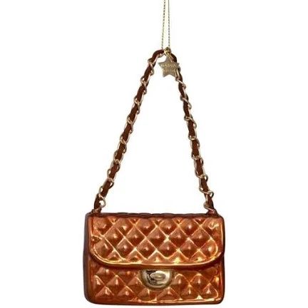 Ornament Glass mid brown opal fashion bag