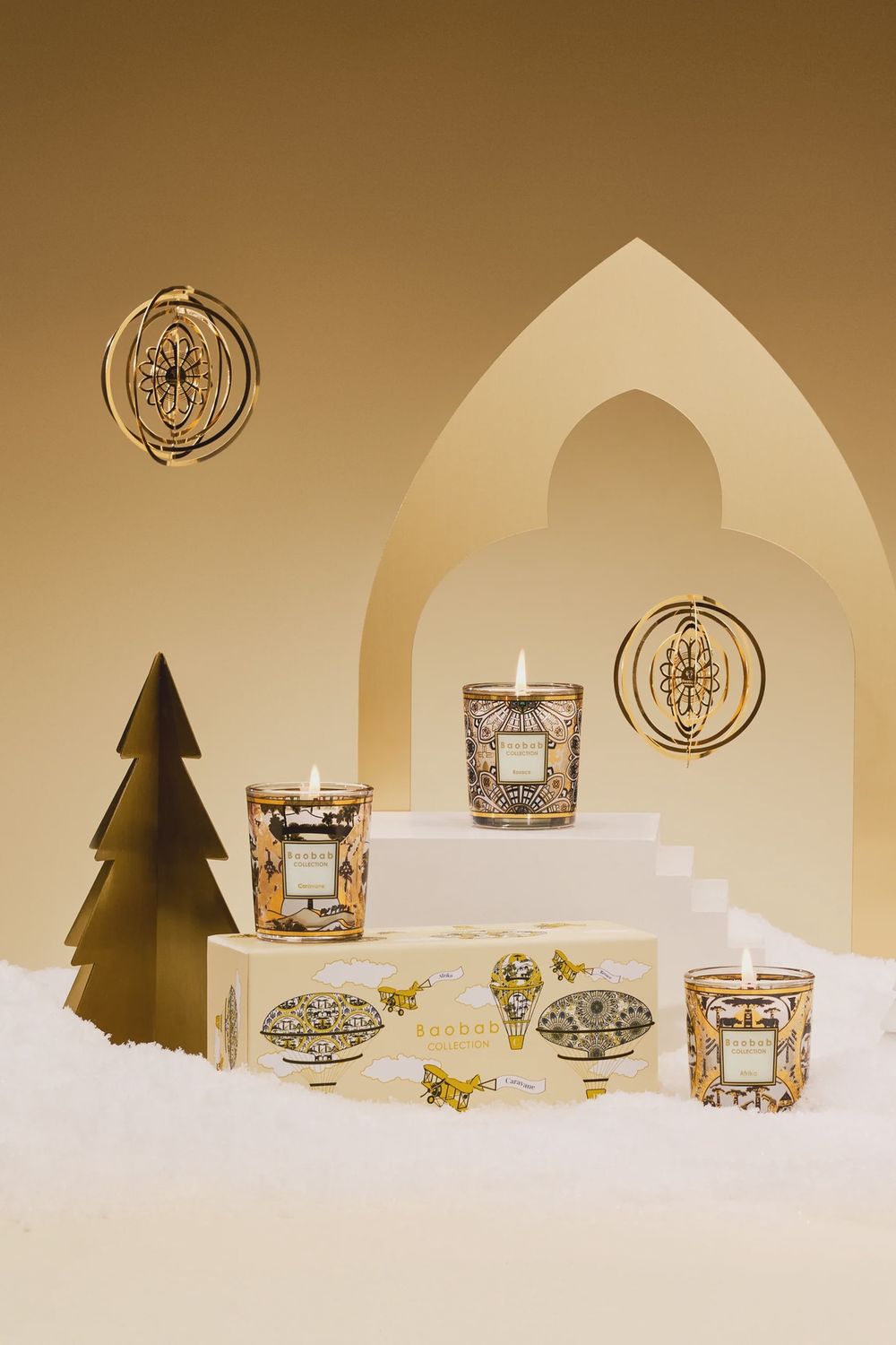 Trio Travel Candles - Rosace - Caravane Afrika Max06