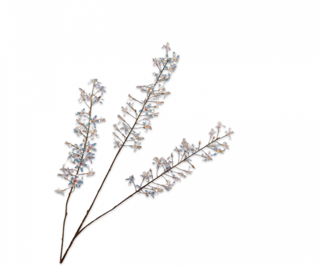 Bloesem Acryl lavendel/crème 111 cm